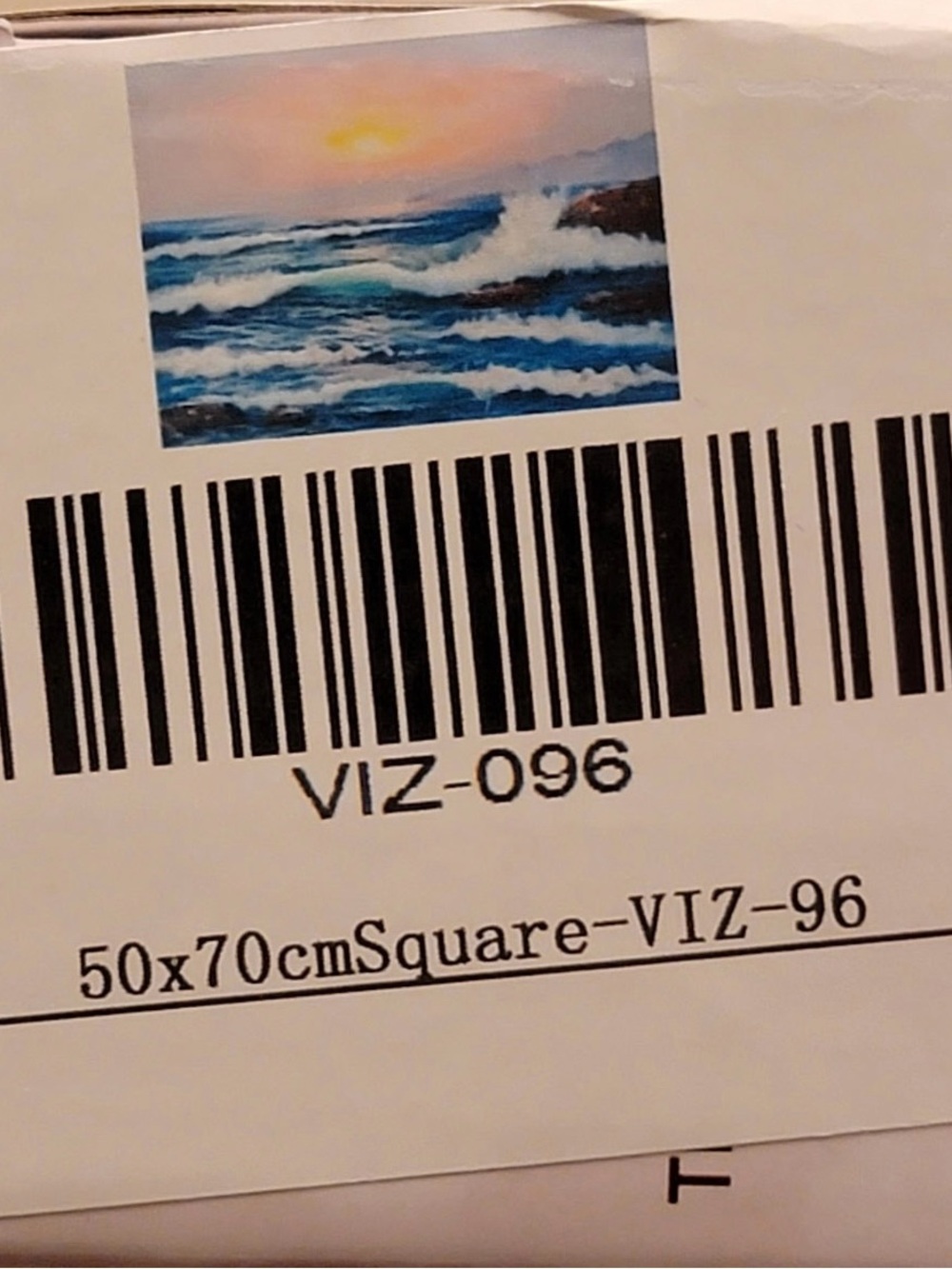 Diamond Painting Kit - 50x70 cm - square drills - “Goodbye Sun”